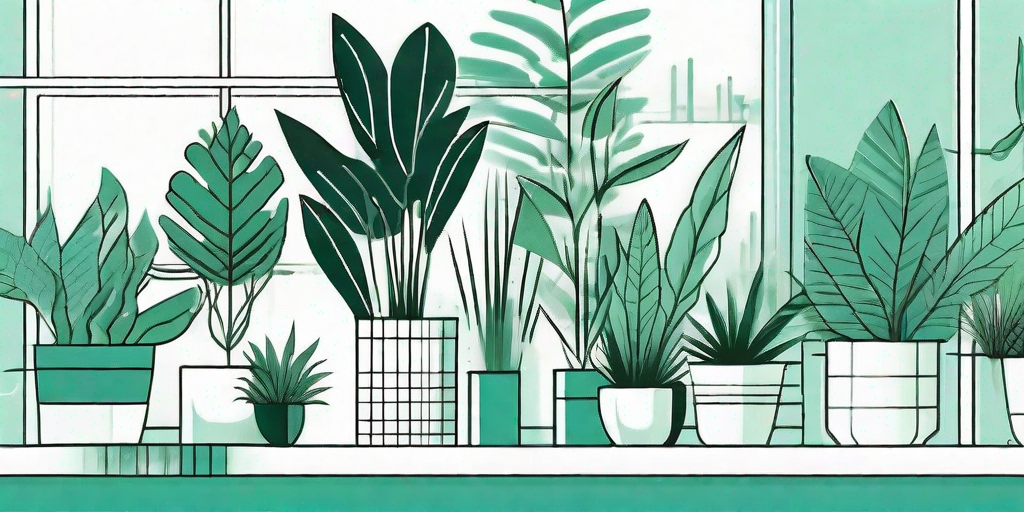 A variety of vibrant houseplants being transitioned from indoor pots to outdoor garden settings
