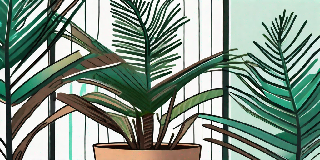 A norfolk pine plant in a pot