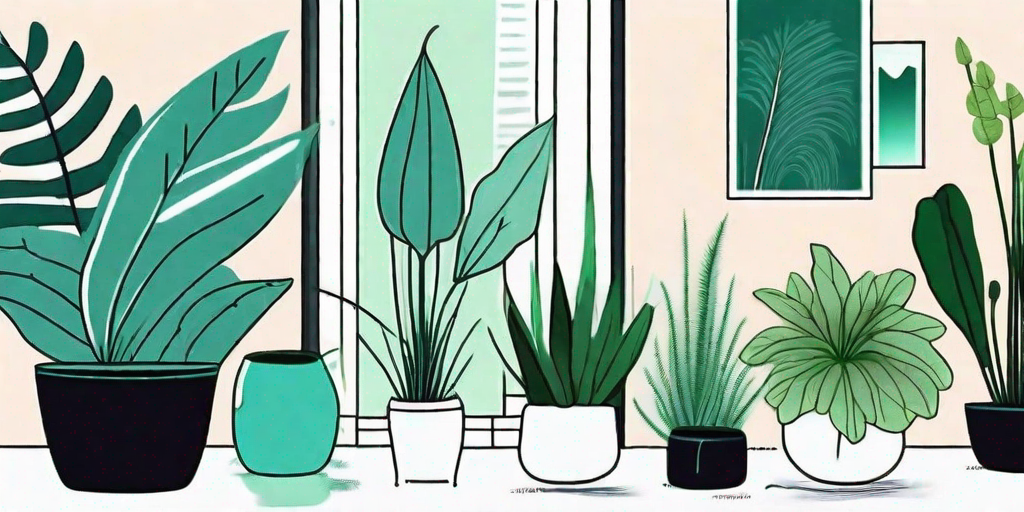 Various types of indoor plants