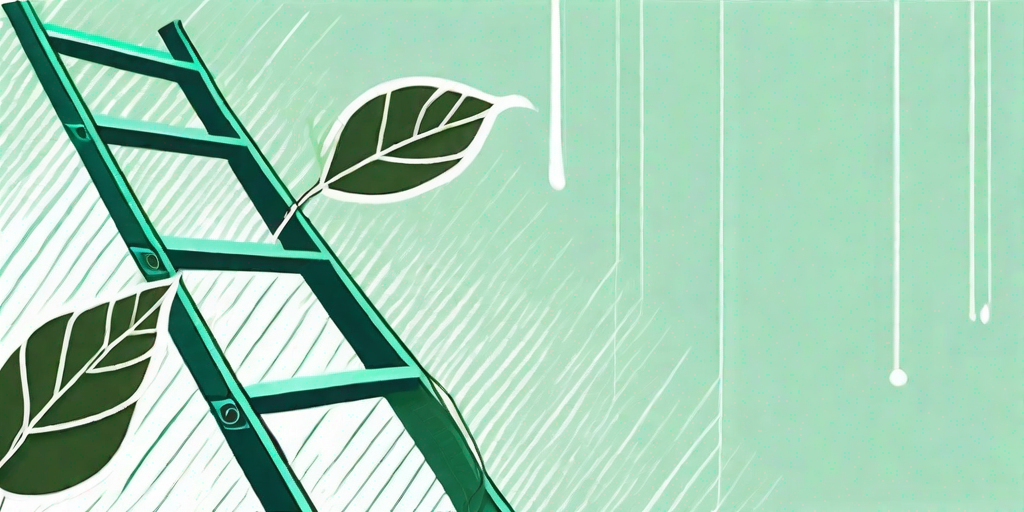 The jacob's ladder plant with its ladder-like leaf arrangement