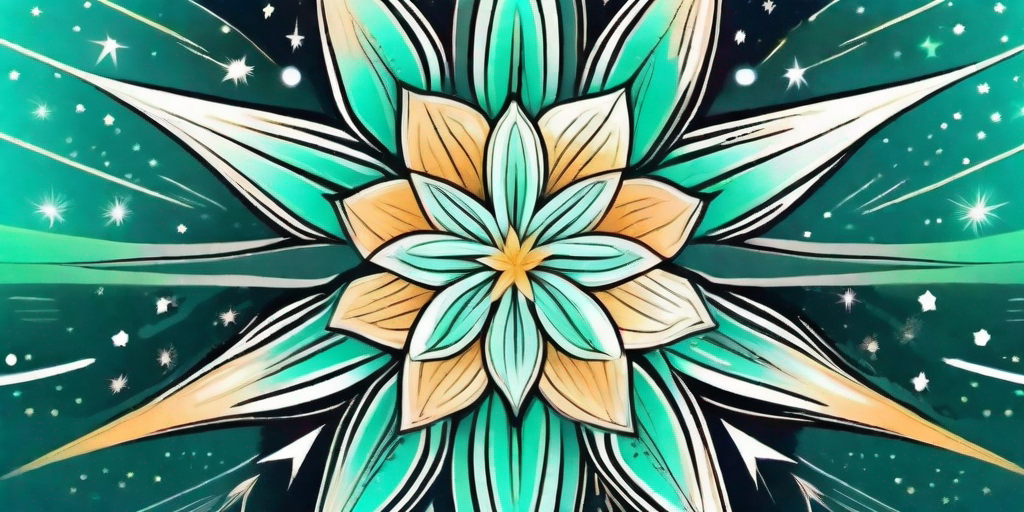 A vibrant star of bethlehem flower in full bloom
