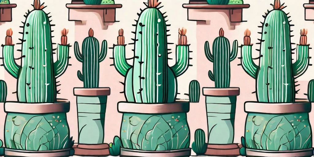A whimsical fairy castle cactus thriving in a decorative pot