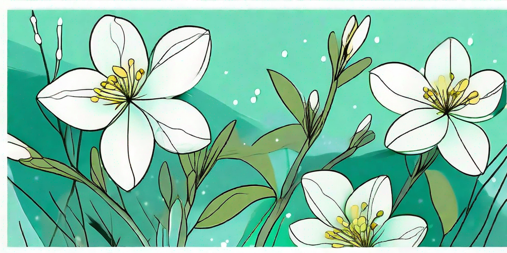 Vibrant winter jasmine flowers thriving amidst a snowy winter landscape