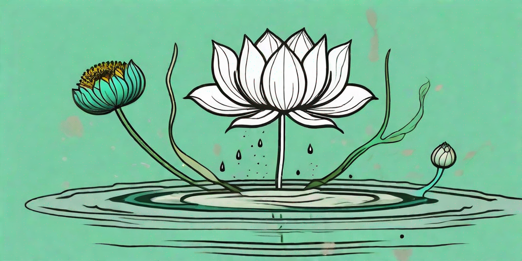 A lotus flower's life cycle