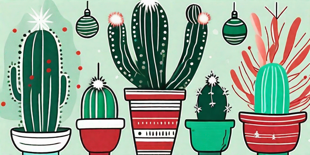Several different types of christmas cacti