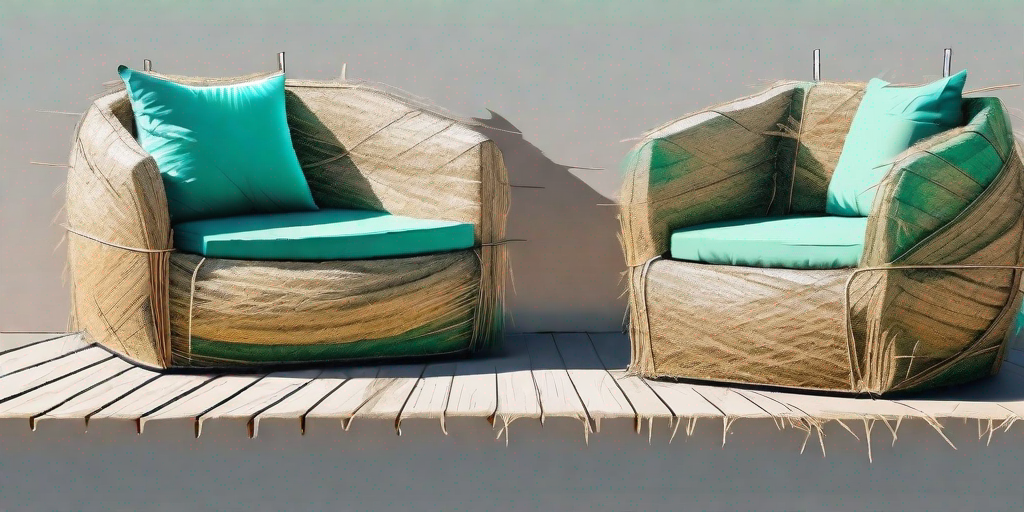 A rustic outdoor seating area made from bales of hay and straw