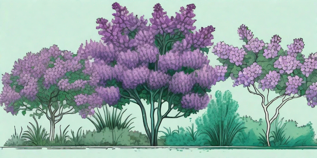 A few different types of lilac bushes