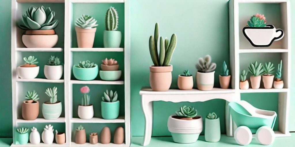 A variety of creative and cute displays showcasing baby toes succulents