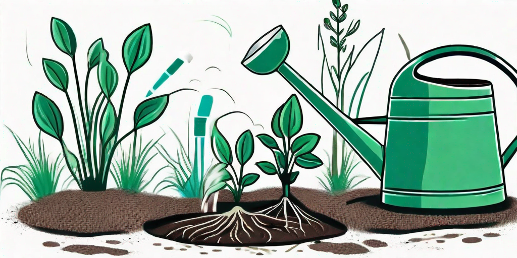 Healthy seedlings in a well-drained soil