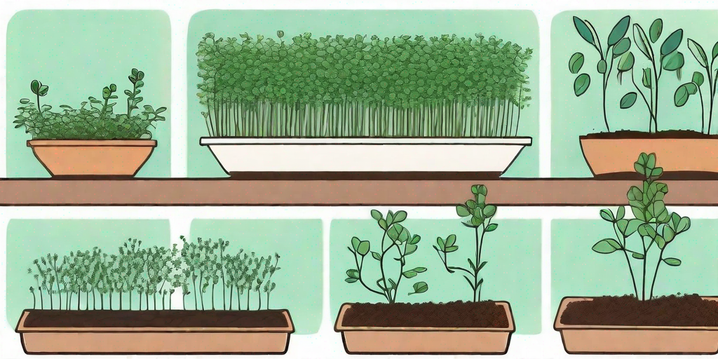 A progression from an alfalfa seed