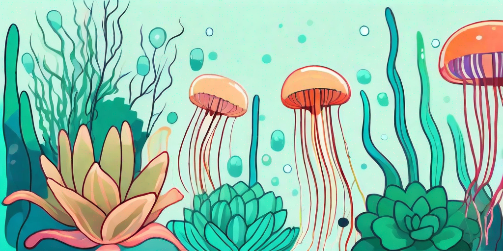 A vibrant underwater scene