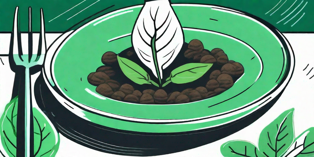 A process showing a collard green seed being planted in the soil