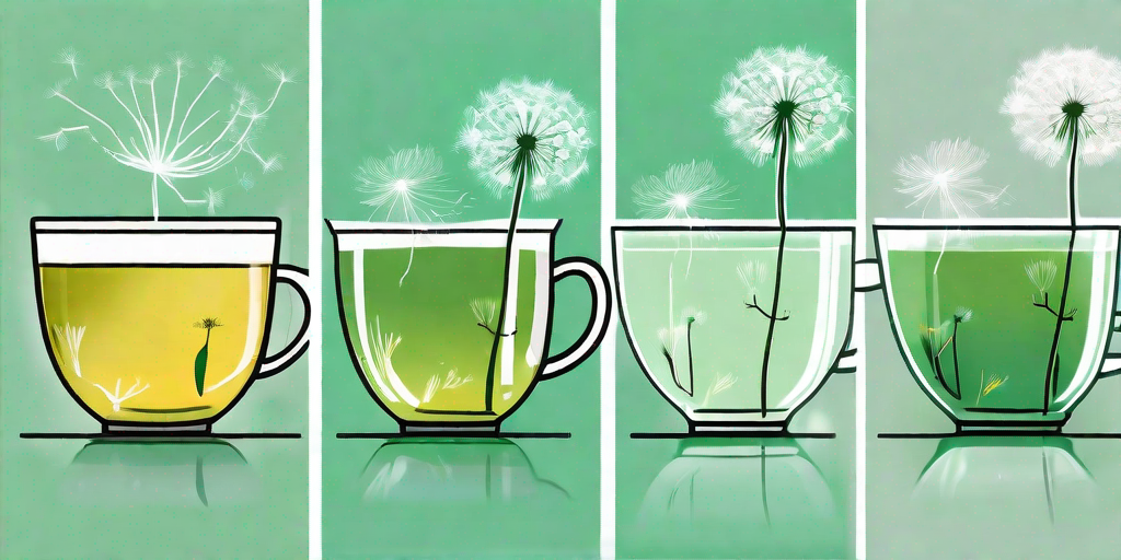 Various stages of a dandelion