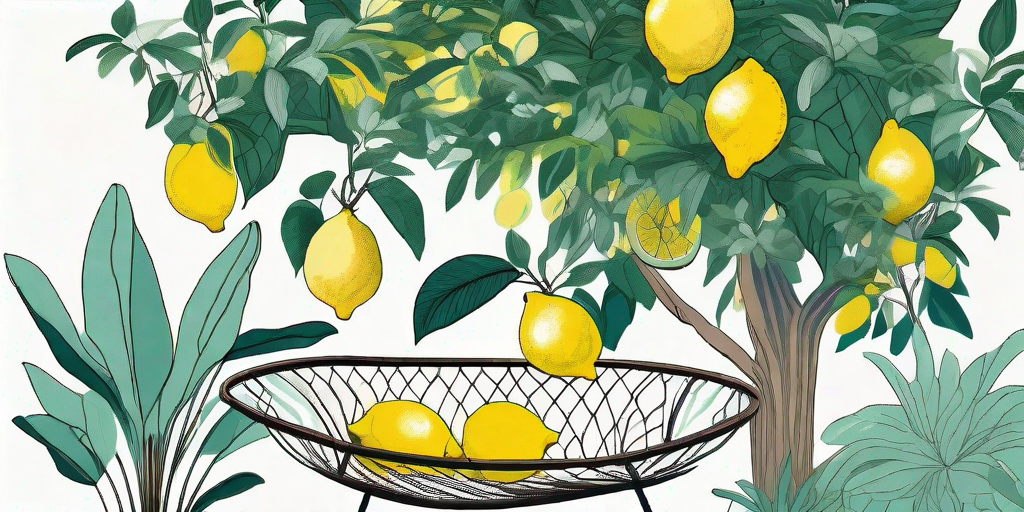 A lush ponderosa lemon tree