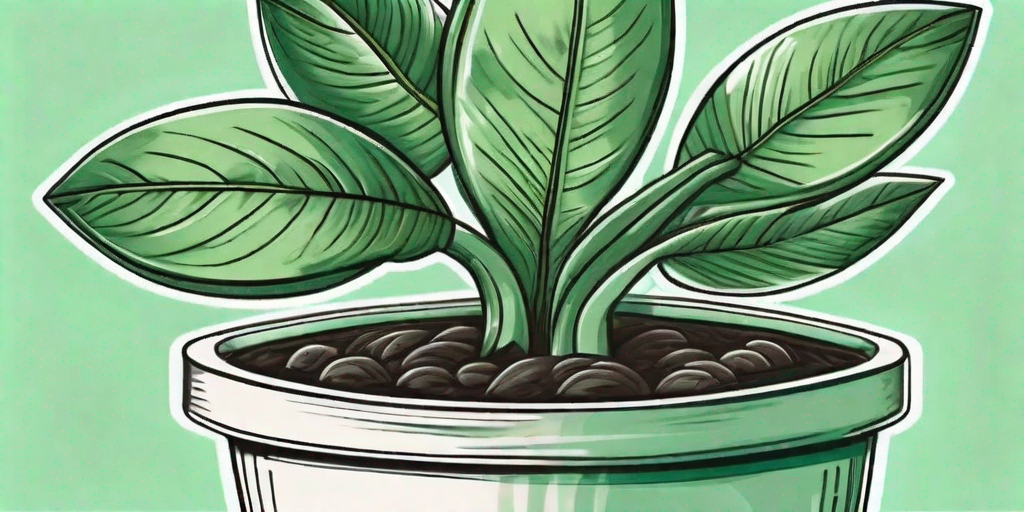A healthy avocado plant in a pot