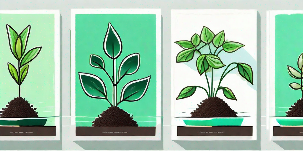 A series of f1 plant growth stages