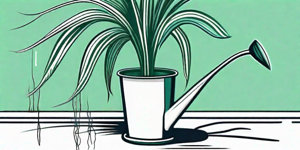 A vibrant ponytail palm in a stylish pot