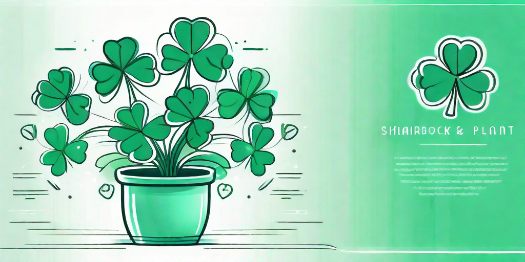A vibrant shamrock plant thriving in a beautifully designed pot