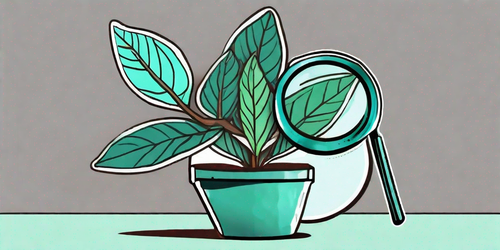 A healthy croton plant in a pot